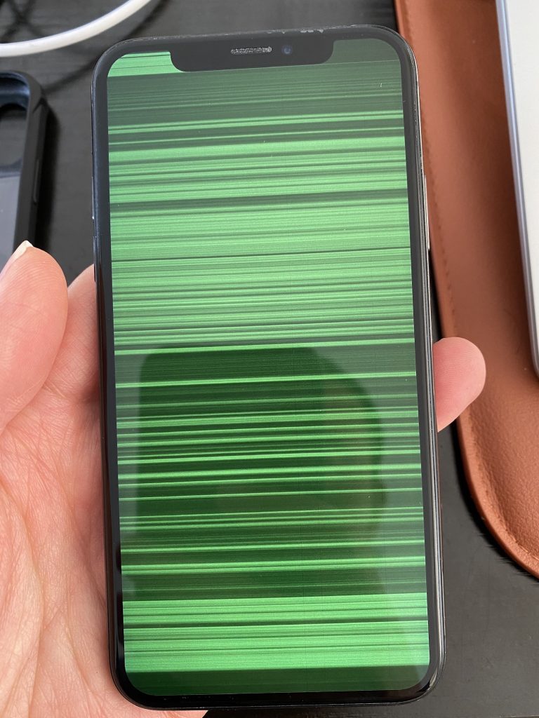 water damaged iPhone screen
