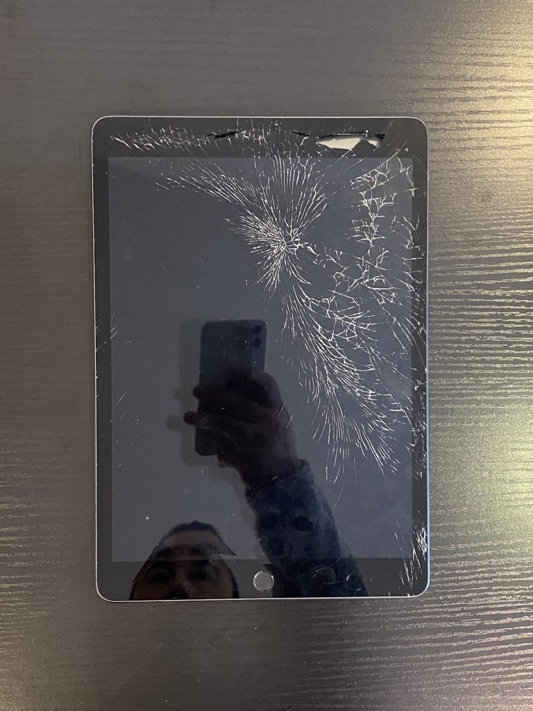 damaged iPad screen